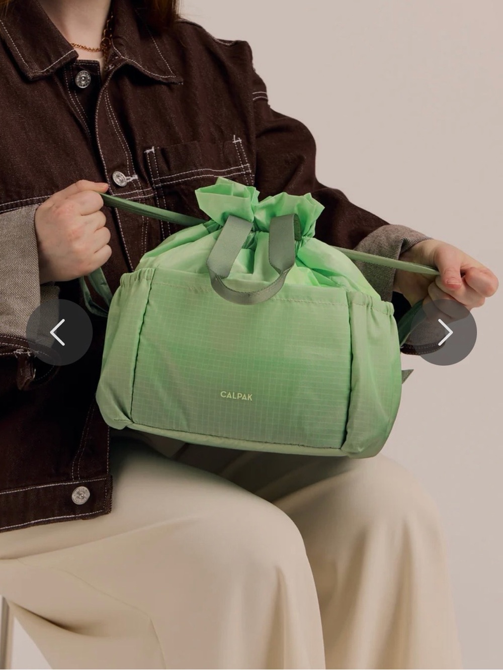 Calpak Insulated Lunch Bag in Matcha - Picture 2 of 12